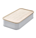 Interdesign Bac de rangement "Eco" avec couvercle en bois 8.4' x16,9'' de Interdesign