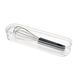 Interdesign Crisp Plastic Stackable Drawer Organizer Bin 3  x 12  x 2''