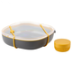 Assiette repas gris 830 ml de Fuel de Trudeau