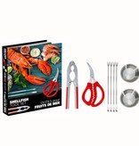 Natural Living Ensemble de 8 outils pour fruits de mer de Natural Living