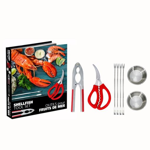 Natural Living Ensemble de 8 outils pour fruits de mer de Natural Living ( F )