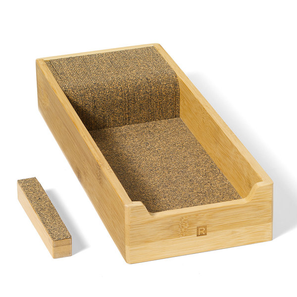 Boîte de rangement pour couteaux en bamboo et liège de Ricardo