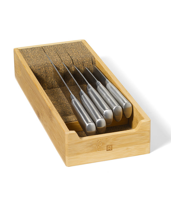 Ricardo RICARDO Bamboo and Cork Knife Storage Box