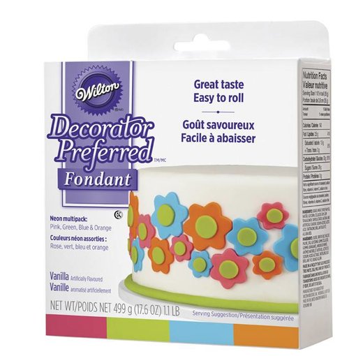 Wilton Wilton Decorator Preferred Fondant - Neon Colour 4-Pack