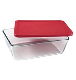 Pyrex Pyrex Simply Store 2.64L Rectangular Dish with Red Lid