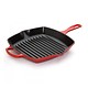 Poêle striée carré 26 cm Le Creuset cerise