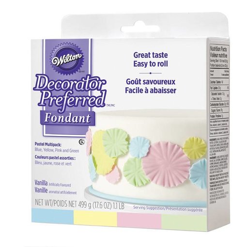 Wilton Wilton Decorator Preferred Fondant - Pastel Colour 4-Pack