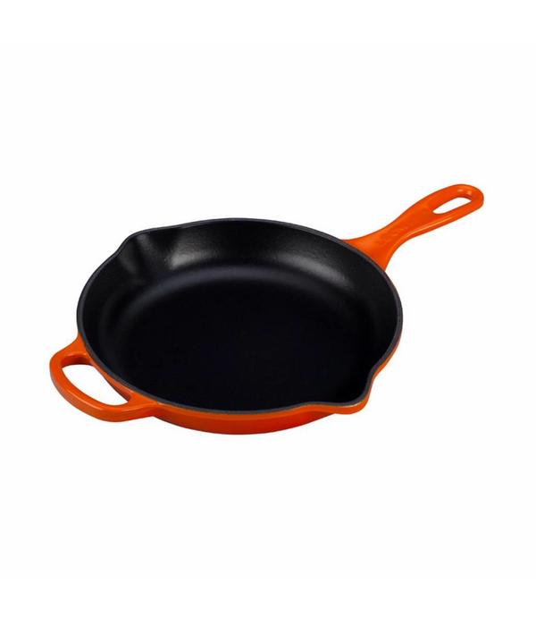 Le Creuset Poêle en fonte 26 cm avec poignée d'assistance Le Creuset Flamme