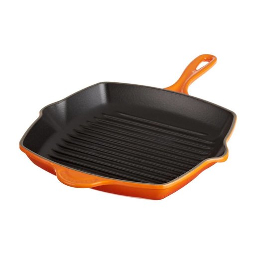 Le Creuset Le Creuset Flame 26cm Square Skillet Grill Pan Flame