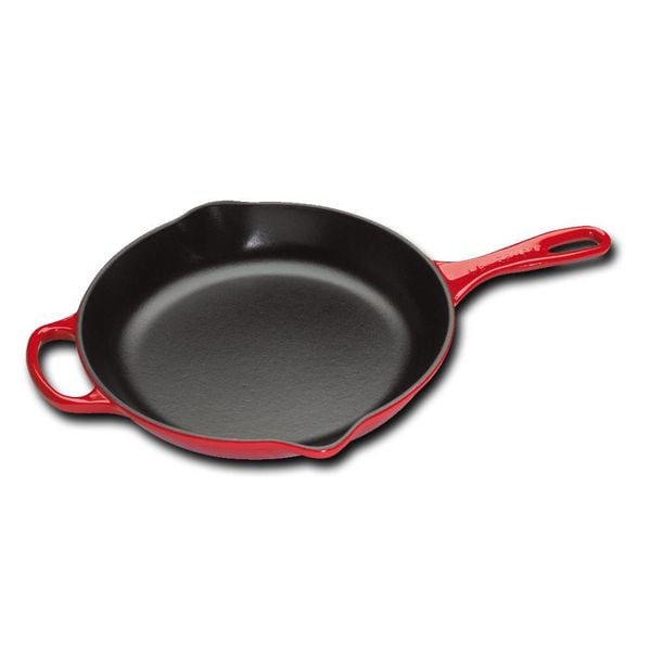 Poêle en fonte 26 cm avec poignée d'assistance Le Creuset Cerise