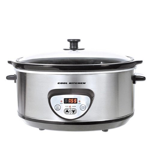 Mijoteuse numérique en acier inoxydable de Cool Kitchen Pro 6.5 L