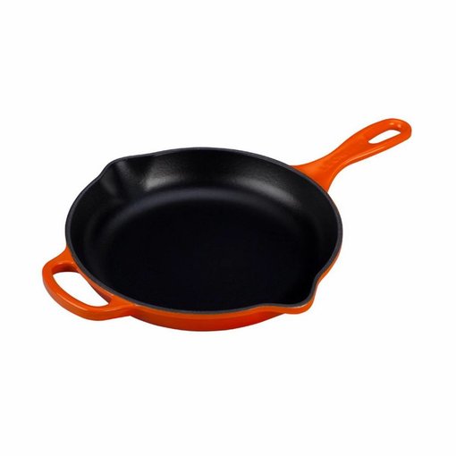 Le Creuset Poêle en fonte 30 cm avec poignée d'assistance Le Creuset Flamme