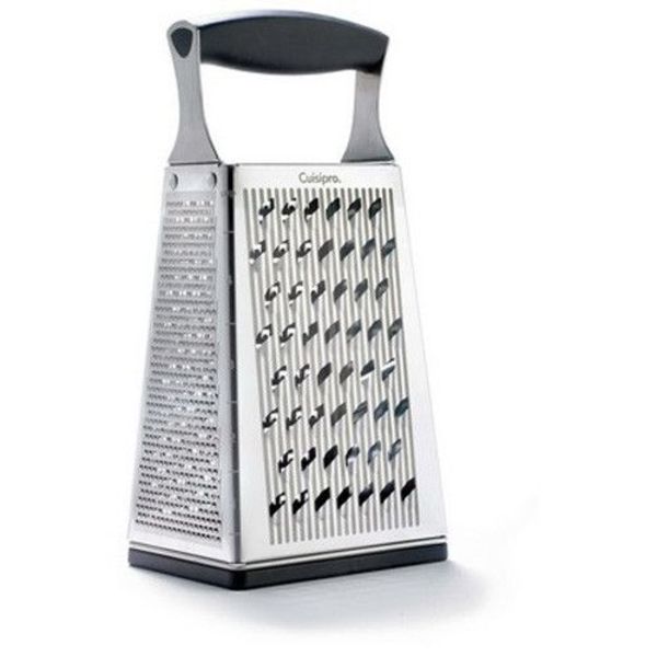 Cuisipro 4-Sided Box Grater with Bonus Ginger Base