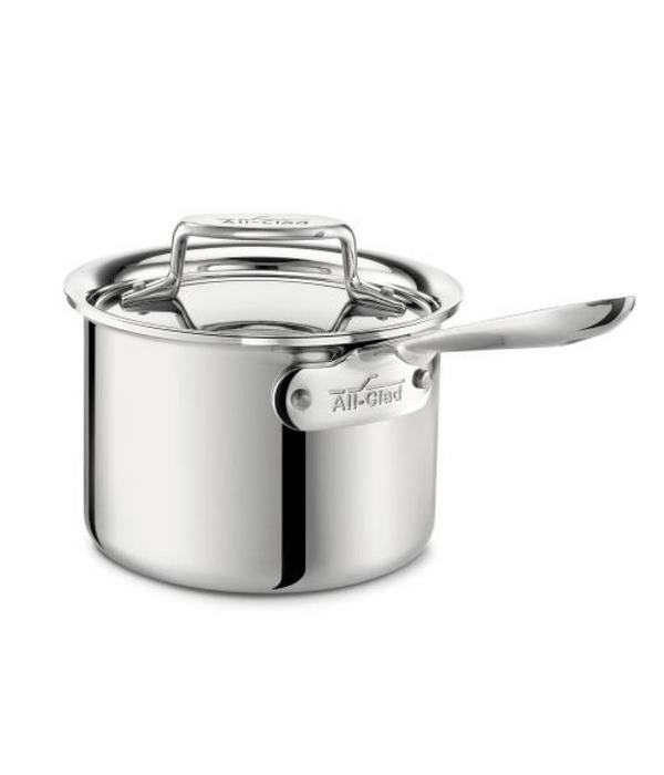 All-Clad All-Clad Polished D5 1.4 L Sauce Pan with Lid