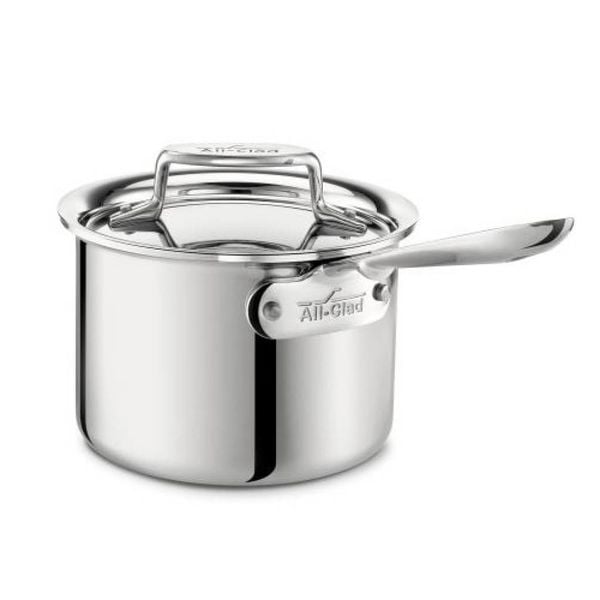 All-Clad Polished D5 2.8 L Sauce Pan with Lid