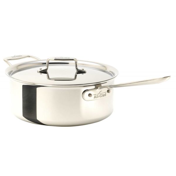 All-Clad Polished D5 3.8 L Sauce Pan with Lid