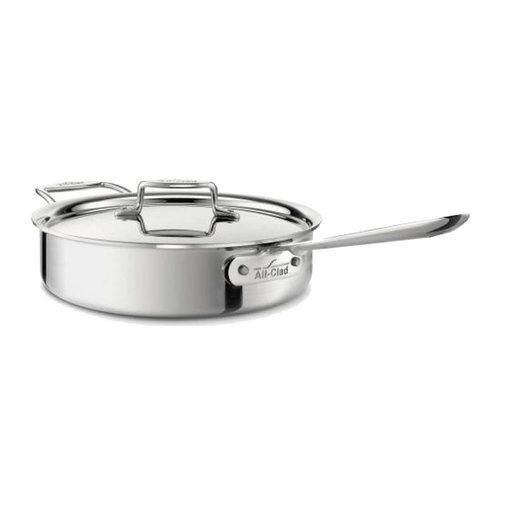 All-Clad All-Clad Polished D5 5.7 L Saute Pan with Lid