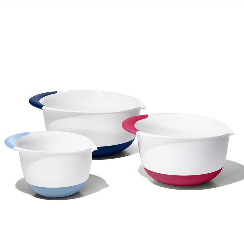 OXO 3 pc Mixing Bowl Set  Ares Cuisine - Ares Kitchen and Baking Supplies