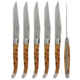 Forge de Laguiole Juniper 6 Piece Steak Knife Set