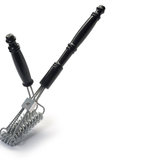 Brushtech Tactical BBQ Brush with Downward Assist - Large  Diameter Springs