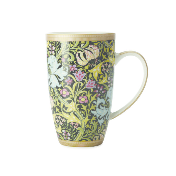Maxwell & Williams Golden Lily Black Coupe Mug 420ML