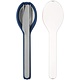 Ensemble d'ustensiles compacts 3mcx, Inox/Blue Ellipse de Mepal