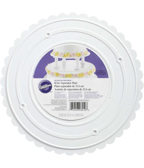 Wilton Wilton Decorator Preferred 10" Scalloped Separator Plate