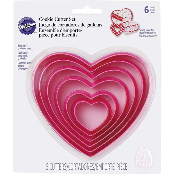 Wilton Nesting Hearts Cookie Cutter Set
