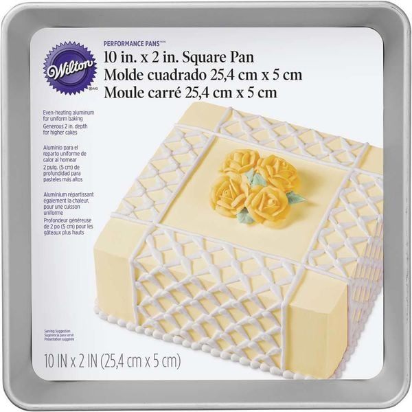 Trend Design 3 Moules à Gâteau - Forme Carrée 20-25-30 cm - Hauteur 8,5 cm  à prix pas cher