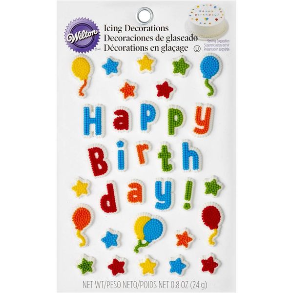 Kit de décoration pour dessus de gâteau "Kid's Birthday" de Wilton