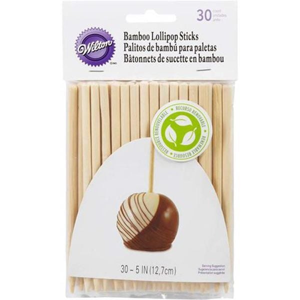 Wilton 5" Bamboo Lollipop Sticks