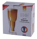 Brilliant Brilliant Double Double Glass Beer/Pilsner Set of 2