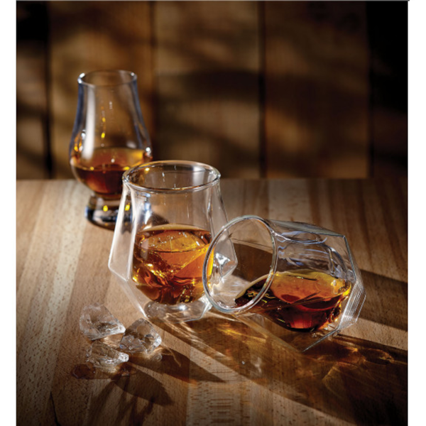 Ensemble de 2 verres à whiskey 'Double Double Diamond' de Brilliant