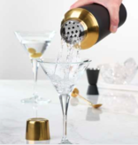 Trudeau Trudeau 3pcs Black-Gold Cocktail Mixer Set