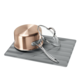 Grand tapis égouttoir en silicone 12" x 16" Gris de iDesign