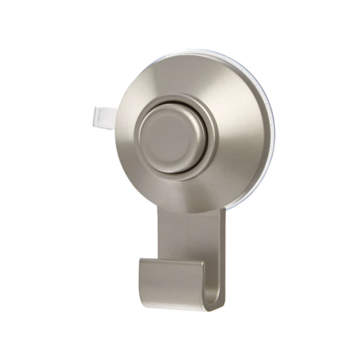iDesign iDesign Everett Push Lock Shower Suction Single Hook, Set of 2