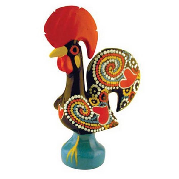 Le coq du bonheur 20cm collection Barcelos noir