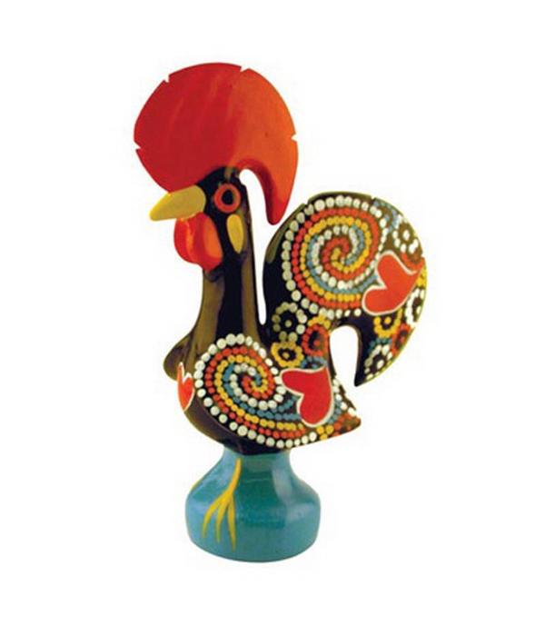 PORTUGAL Le coq du bonheur 20cm collection Barcelos noir