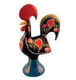 Portugal Imports The Good Luck Rooster 14cm Barcelos Black Metal Collection