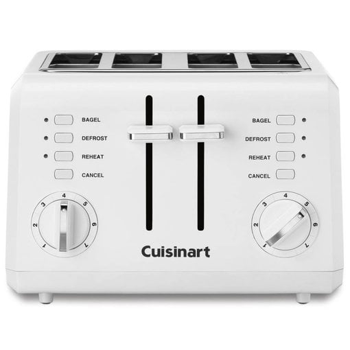 Cuisinart Grille-pain compacte blanc 4-tranches de Cuisinart