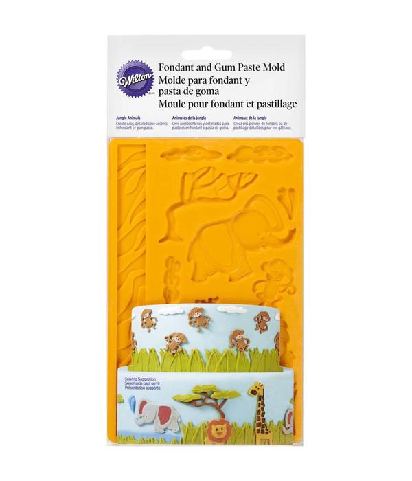 Wilton Moule à animaux de la jungle pour fondant et pâte à gomme de Wilton