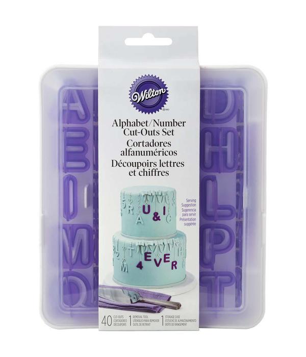 Wilton Wilton Alphabet & Numbers Fondant Cut-Outs Set