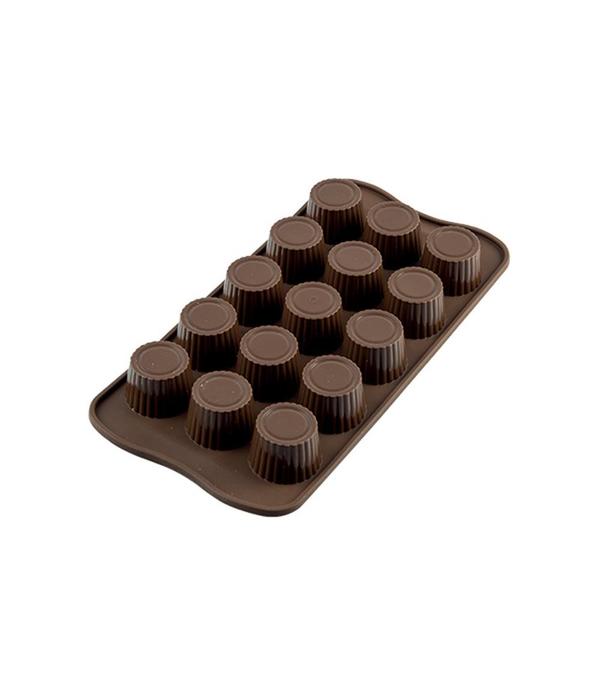 Silikomart Moule à chocolat forme praline "Easy Choc" en silicone de  Silikomart