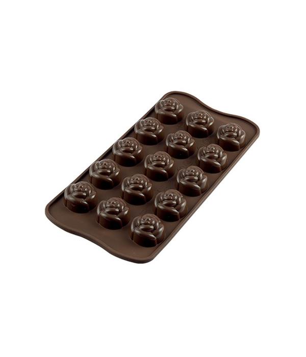 Moule silicone Silikomart chocolat Rose x 15 - Moule à chocolat