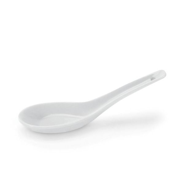 LOTUS MISO SPOON, 6", WHITE