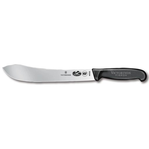 Victorinox Couteau boucher droit de 25 cm poignée en Fibrox de Victorinox