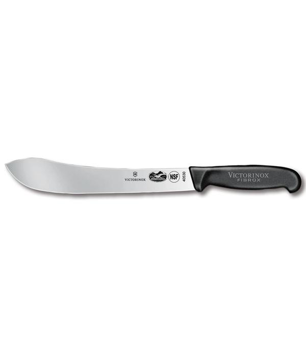 Victorinox Couteau boucher droit de 25 cm poignée en Fibrox de Victorinox