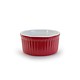 TWO-TONE RAMEKIN, 4.5 OZ RED