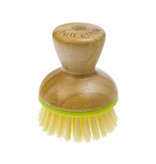 Brosse a vaisselle ronde poignee bois ( F )