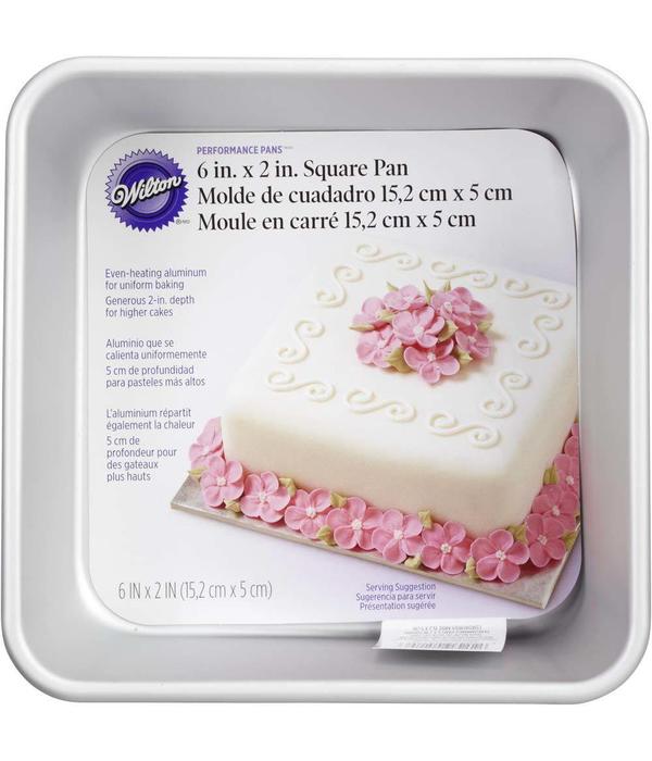 Wilton 191002912 8 By 8 By 2 Square Cake Pan: Cake Pans & Baking Dishes  Square (070896560612-2)